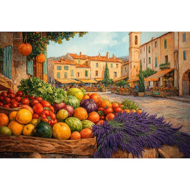 Peinture de Marché Provençal